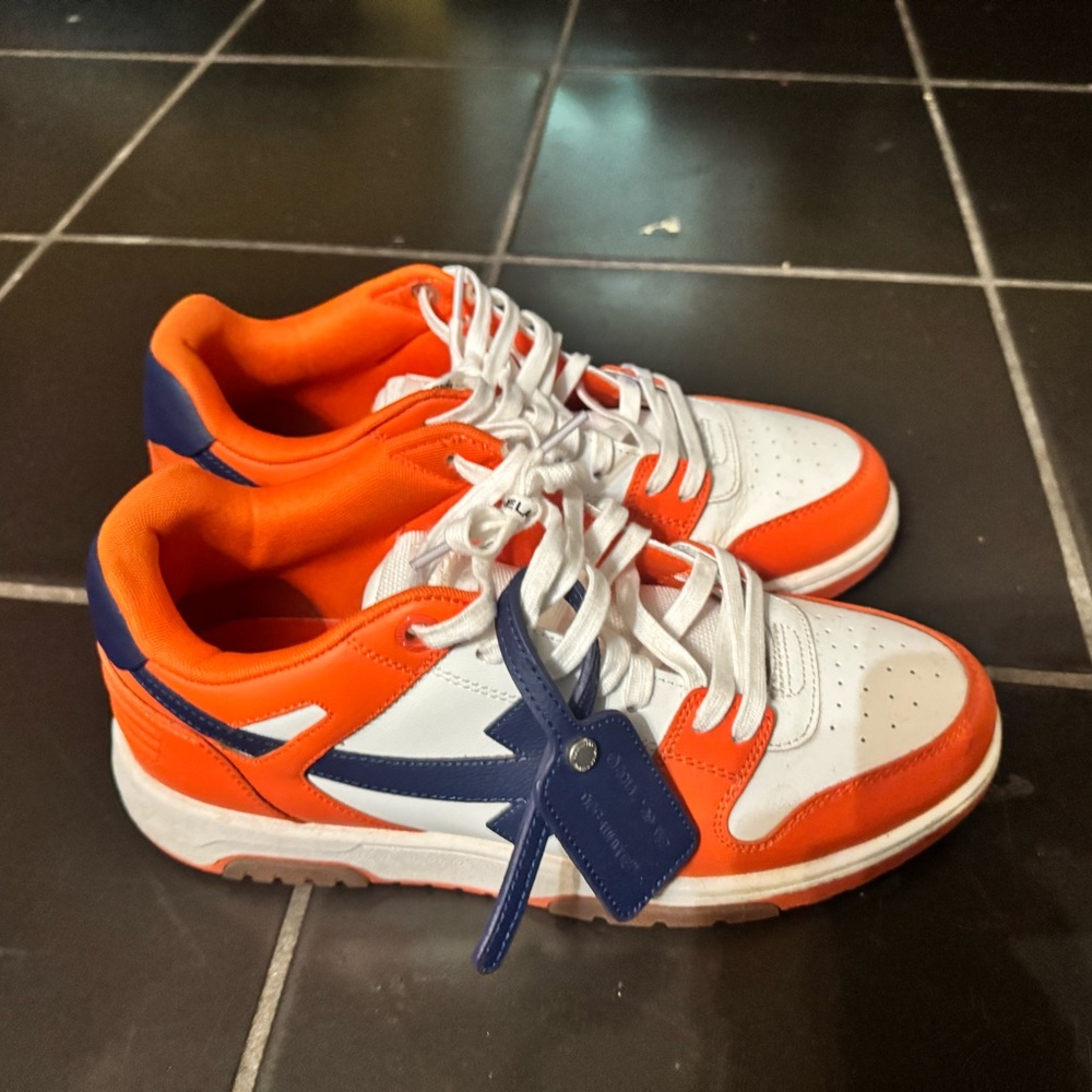 Off-White Orange and Blue Men's Shoes